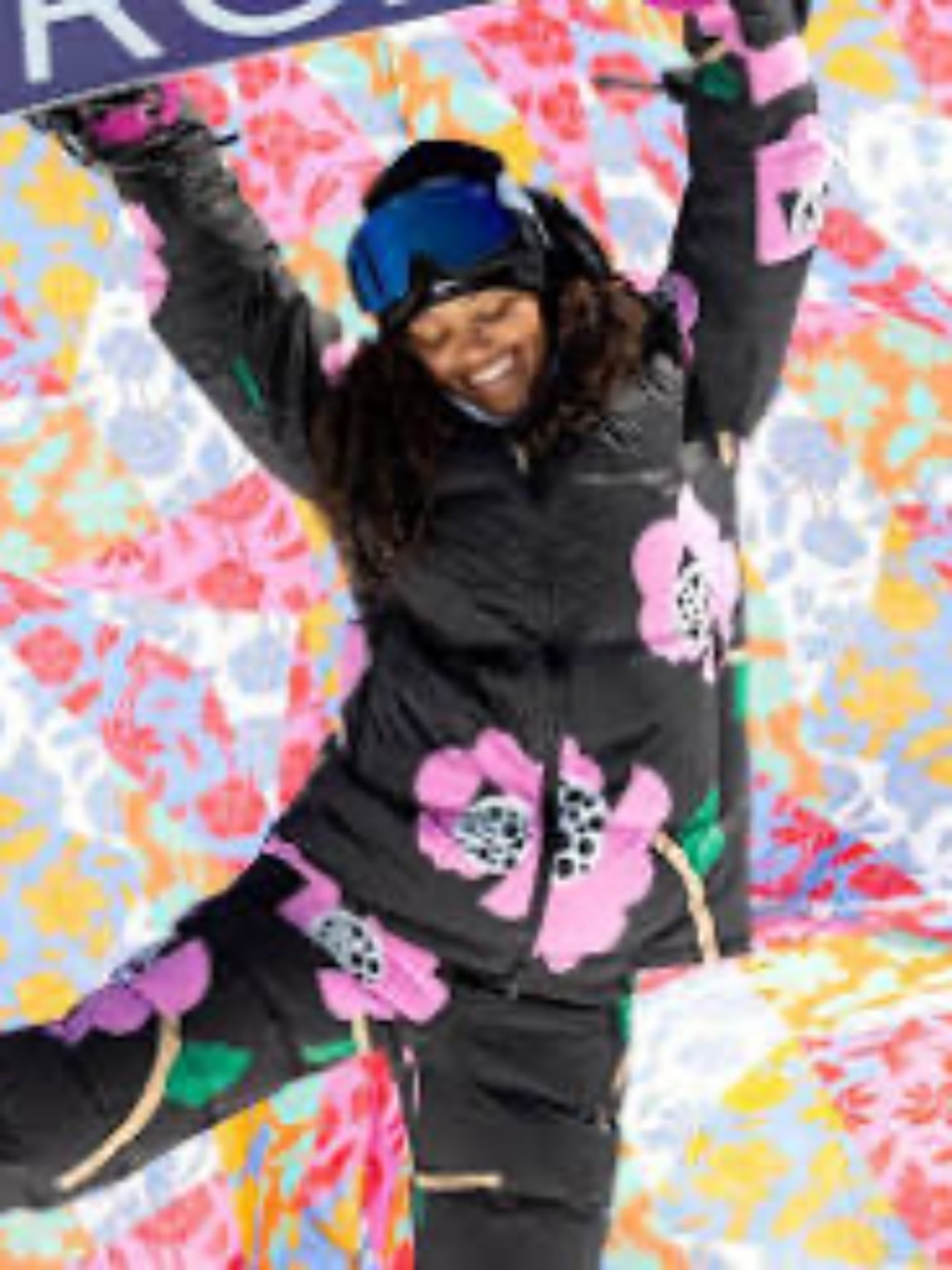 NWT Roxy x Cynthia Rowley Down Puffer Technical Snow Ski Jacket Flower XL